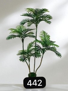 5FT Artificial Palm Plant – Realistic 4-Stem Fake Tropical Tree – Indoor/Outdoor Home & Office Decor