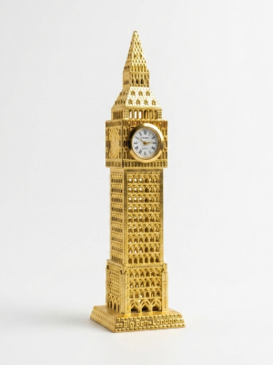 Gemini_Generated_Image_1v0hlt1v0hlt1v0h Premium Gold-Plated Big Ben Clock Tower Replica – Elegant London Landmark Souvenir & Tabletop Decor