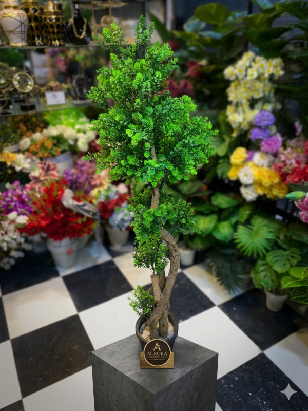 Gemini_Generated_Image_5qrqgn5qrqgn5qrq Evergreen Artificial Topiary Tree in Decorative Black Pot