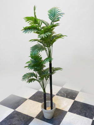 Gemini_Generated_Image_fvkgkjfvkgkjfvkg Realistic 5ft Tall Artificial Areca Palm Floor Plant – Modern Multi-Tiered Faux Greenery for Home & Office Decor