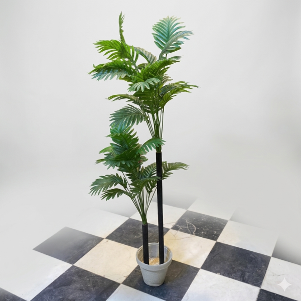 Gemini_Generated_Image_fvkgkjfvkgkjfvkg Realistic 5ft Tall Artificial Areca Palm Floor Plant – Modern Multi-Tiered Faux Greenery for Home & Office Decor
